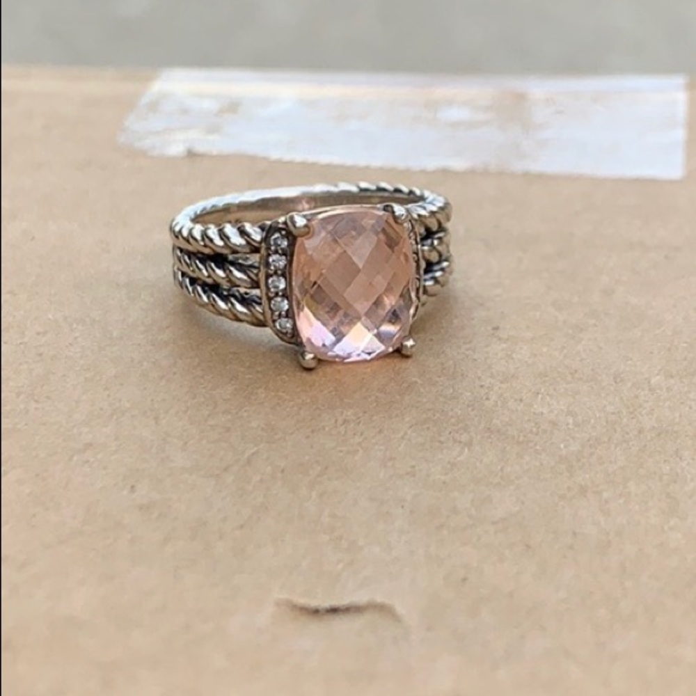David Yurman Petite Wheaton Morganite Ring